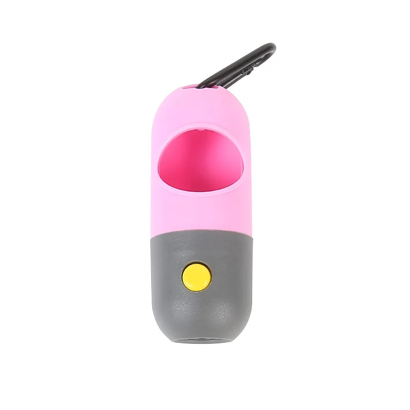 

Wholesale LED light Pet Dog Poop Bag Dispenser Custom Pet Garbage Bag Capsule Outdoor Pet Poop Pick Up Tools, As picture
