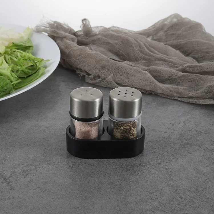 

glass spice jar with stainless shaker lid mini shaker spice container spice shaker bottle travel salt and pepper shakers