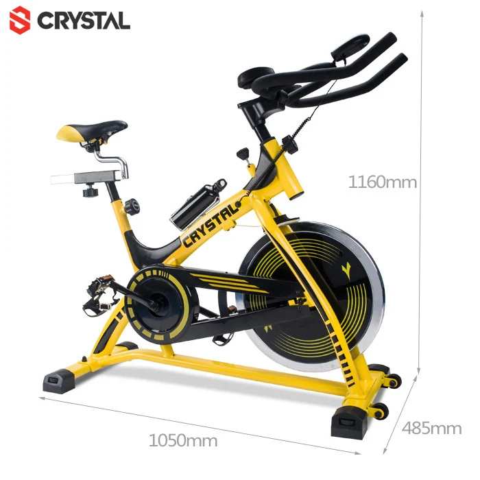

SJ-3373 Spinning Bike Home Gym Equipment Exercise Bicycle Fitness Indoor Magnetic Spin Bike, Silver, yellow