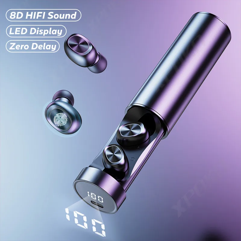 

Wholesale B9 Tws Fashion Wireless 5.0 Headphones 8d Hifi Sports Mic Earphones