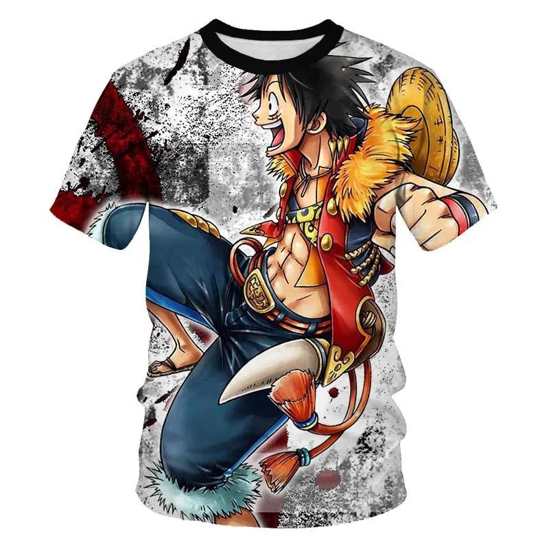 Slik And Cotton Anime Tshirt One Piece Anime Tshirt T Shirt One Piece