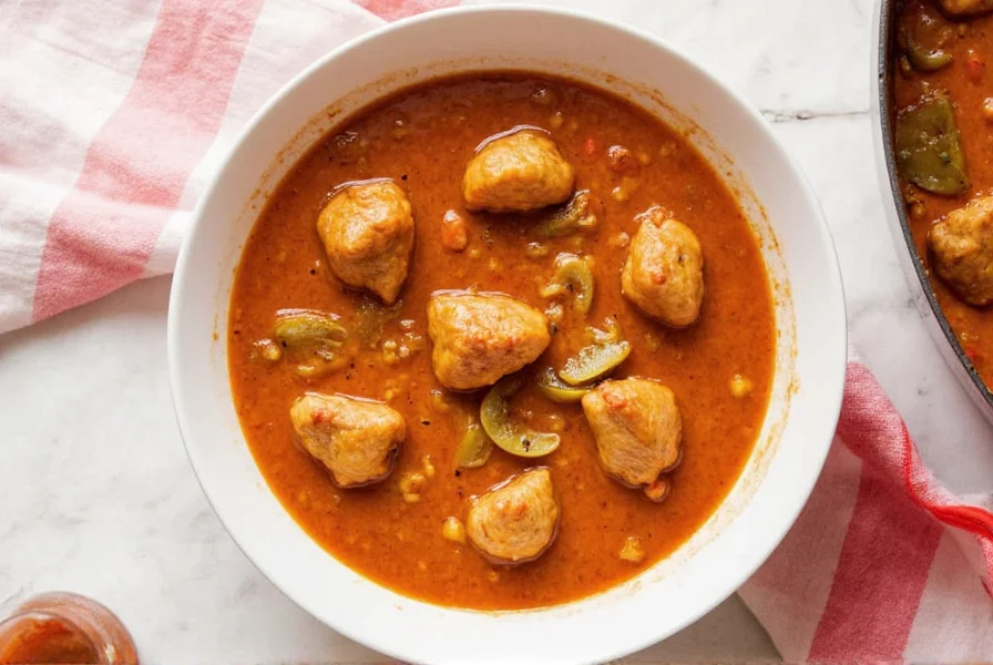 Step-by-step preparation of Hungarian chicken paprikash with onions, paprika, and chicken thighs in a traditional cast iron pot