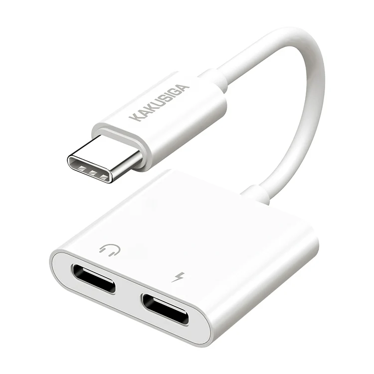 

KAKUSIGA 2 in 1 type-c adapter PD chip High compatibility support Lossless music call OTG u disk quick charing type c converter