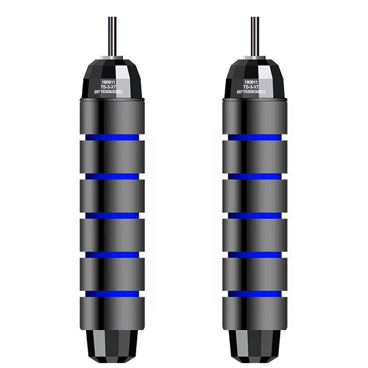 

New Design Fitness Adjustable Speed Black Weight-Bearing Skipping Rope Weighted Skipping Rope, Blue,red,green