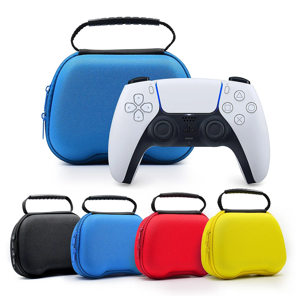 

PS5B02 Gamepad Storage Box Handle Travel Carrying Bag Case For PS5 controller Protective Storage Bag, Black, red, blue,yellow