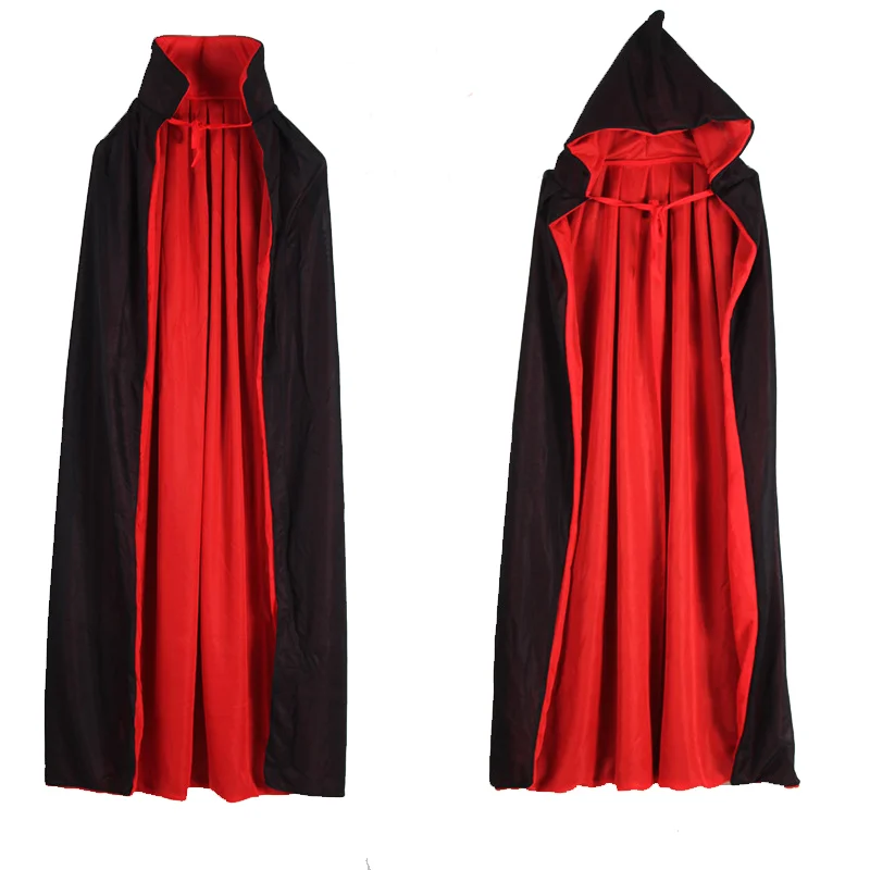 
Halloween black and red cloak suit for adult and children  (62225765105)