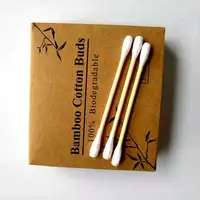 

Free Sample 100pcs bamboo cotton swabs ear clean buds