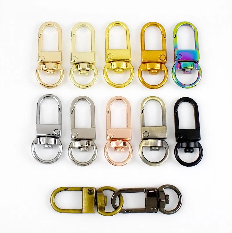 

Meetee BD441 10mm Alloy Dog Buckle Rotatable Swivel Clip Clasp Bag Chain Hook Snap Spring Buckles Handbag Hardware Accessories