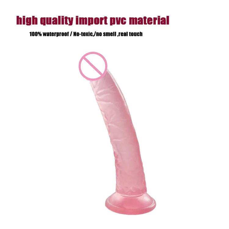 crystal pvc dildo