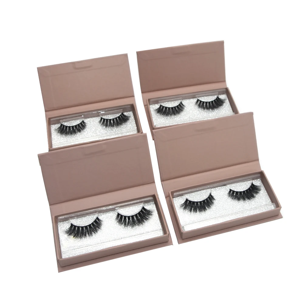 

Customized logo eyelash package real mink eyelashes natural eyelash vendors bridal false lashes winged full strip lash