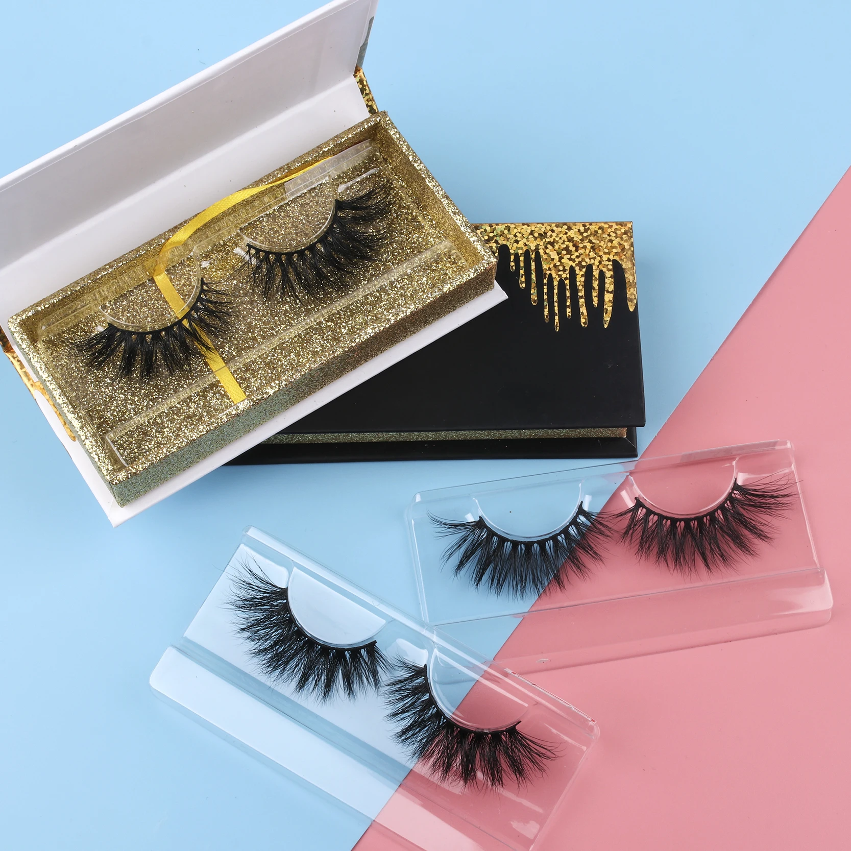 

Ready to ship Worldbeauty Mink fake Eye Lashes Wholesale Private Label 3D Mink Eyelashes, Natural black