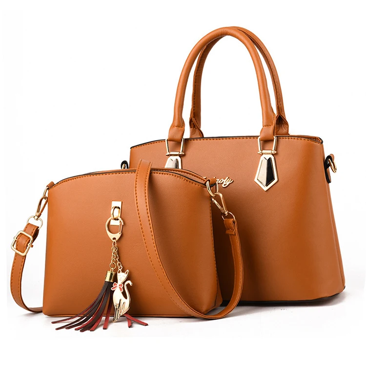 

CB537 Wholesale fashion luxury simple ladies shoulder messenger bag female custom handbag set women
