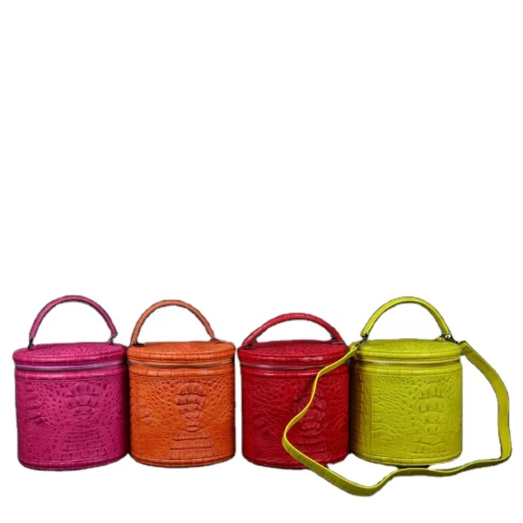 

leather cosmetic bag fashion stylish handbags leather makeup bags 2022 luxury genuine leather purse free shipping