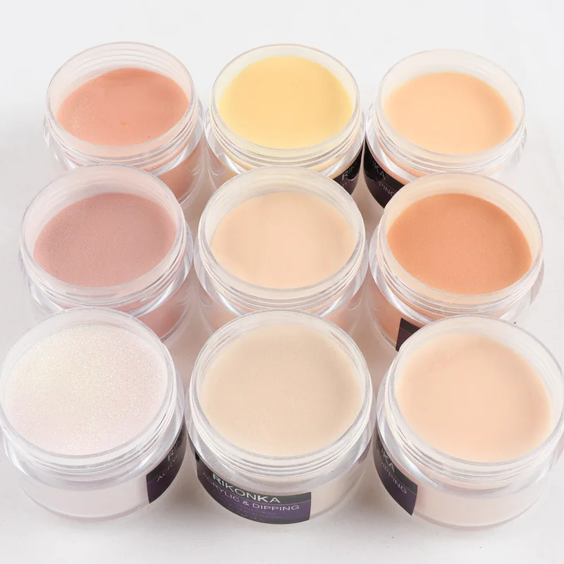 

dipping powder acrylic nail powder Free sample glitter color nail art