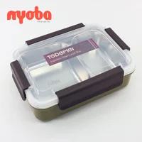 

Wholesale Homio New Tedemei high qty 800ml portable BPA free leak-proof Eco friendly 304 Stainless steel student bento lunch box