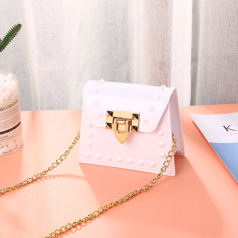 

latest fashion ladies mini bags yellow pvc clear jelly purse for women