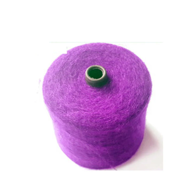 

1/13Nm 8% mohair 7% wool 30% nylon 55% acrylic mohair blended cone fancy yarn for weaving