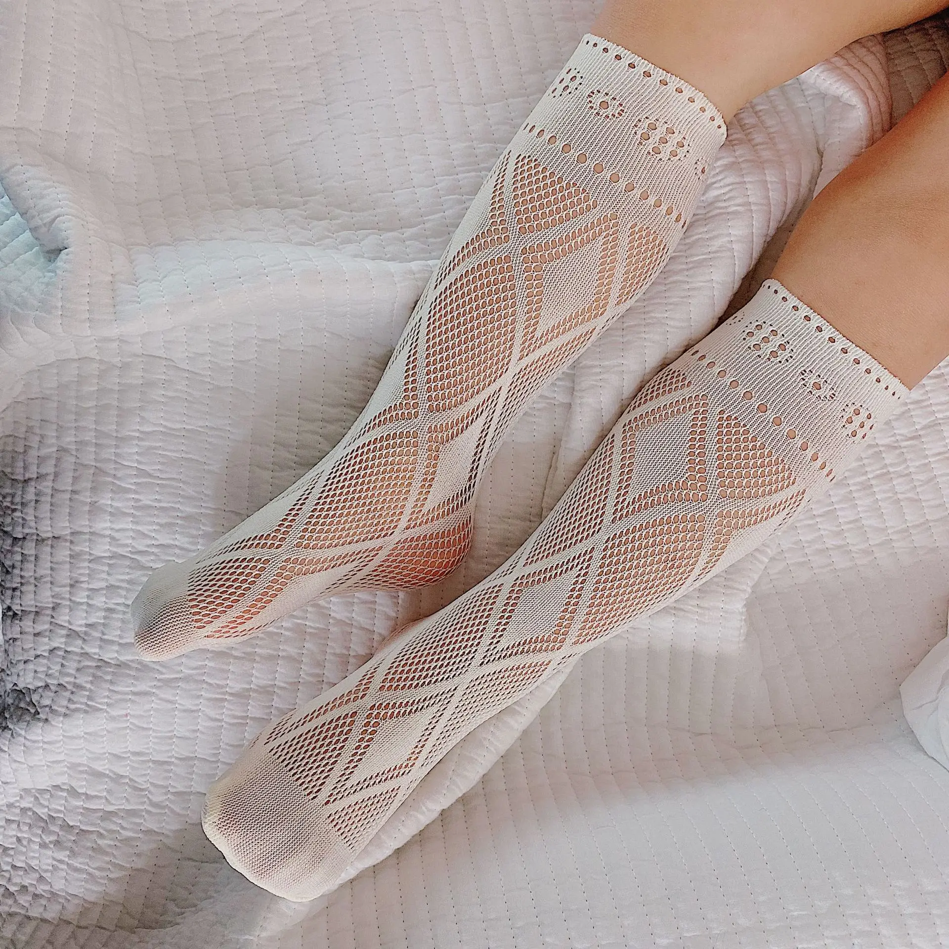 

Belong To Summer Candy Color Cute Children Fishnet Breathable Socks