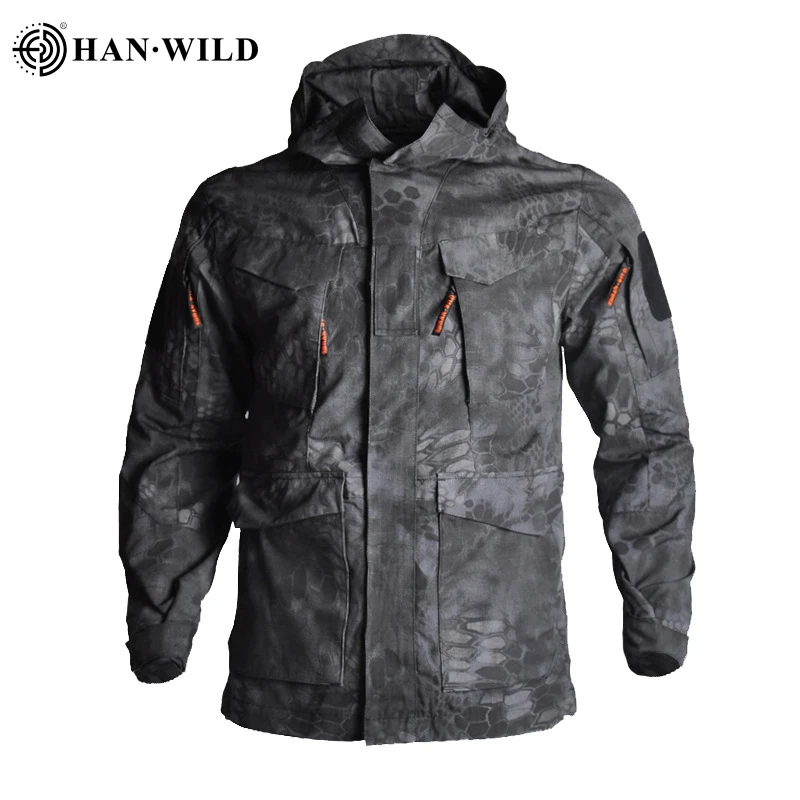 HAN WILD Large-Sized Vintage Windproof Eco-Friendly Winter Racer Jacket-Long Style Coat