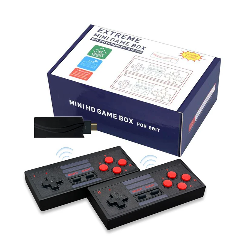 

High Quality U-box HD Video 628 Game Console Retro USB Game Stick With Wireless Controller, Black