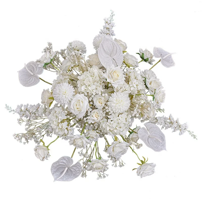 

Silk Flowers Artificial Flower Pink Wedding Decoration For Home Decor Wedding Arch