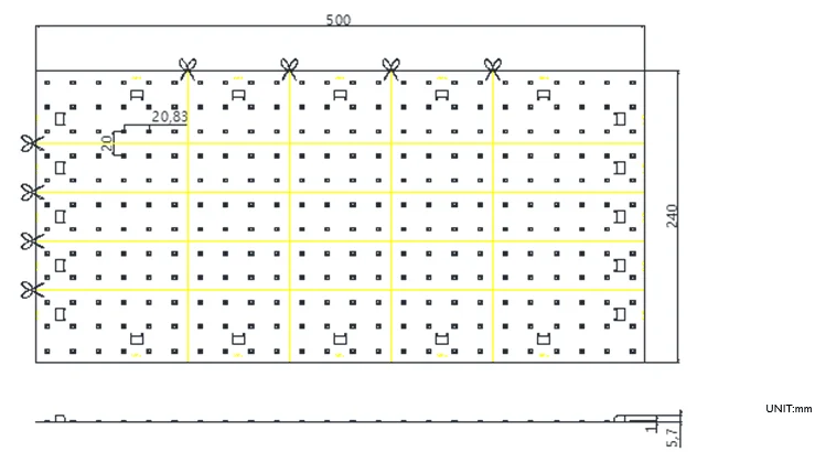 New design CCT adjustable Flexible LED Sheet Module Panel  High efficiency 50W DC24V 6000k 3000k