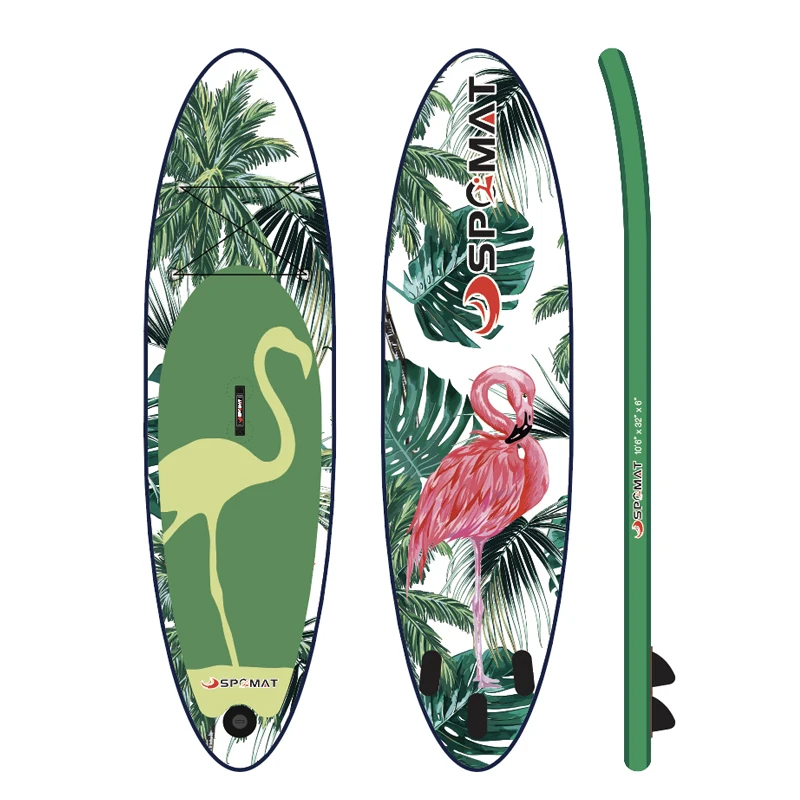 

paddle board flamingo printing on SUP stand up paddle board inflatable sup board
