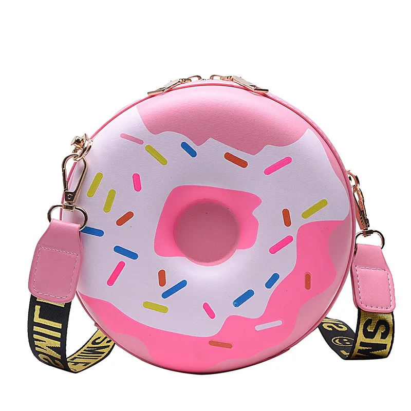 

Fashion Sweet Cute Ribbon Shoulder Crossbody Donut Round Bag Spring Bags for Girls, 3colors