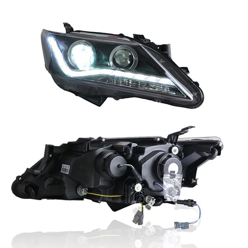LED Head Lamps Front Lights Headlights Assembly Hit for Camry SE 2012 2013 2014