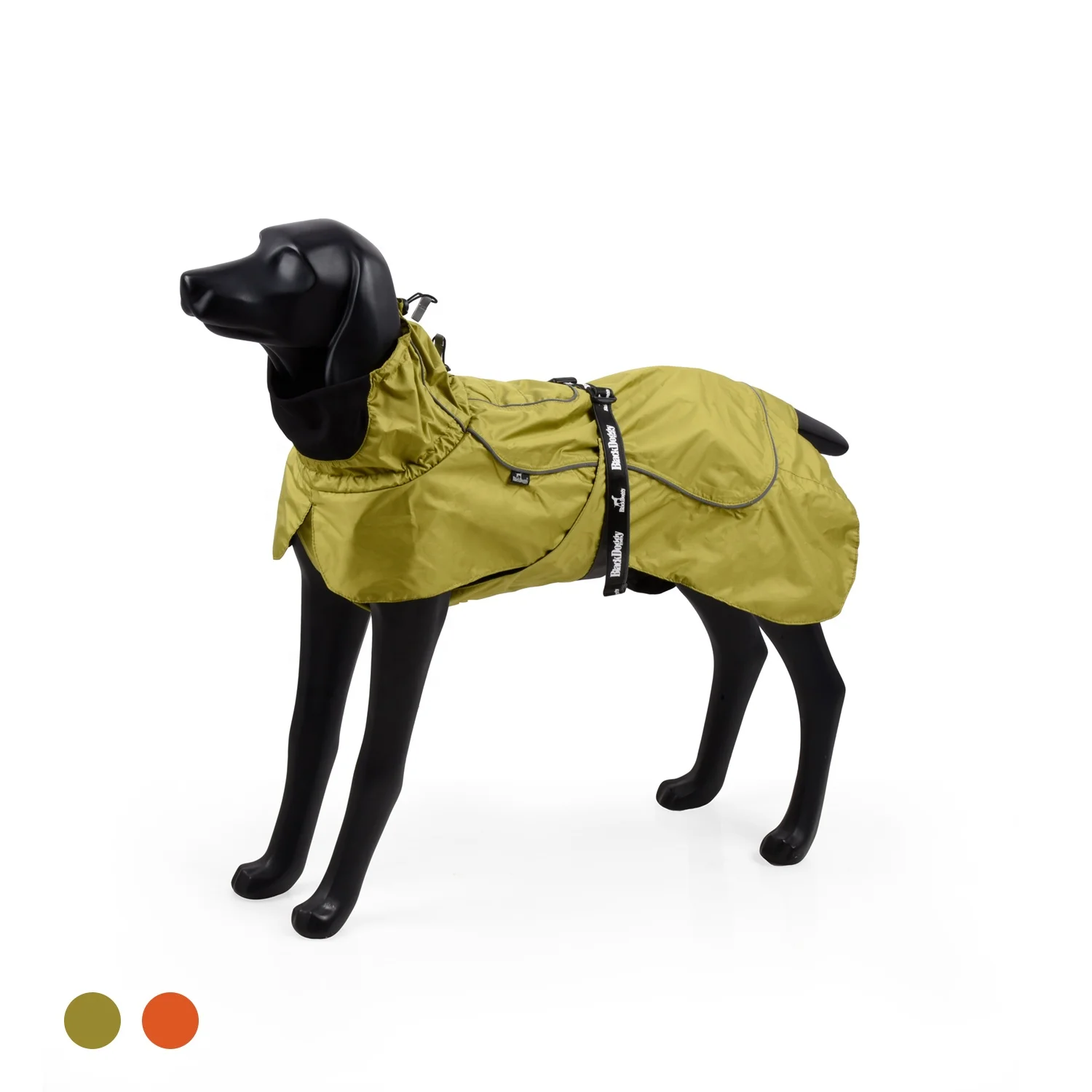 

Outdoor Pet Apparel Stock Waterproof Dog Raincoat Rain Jacket for Large Dogs, Orange