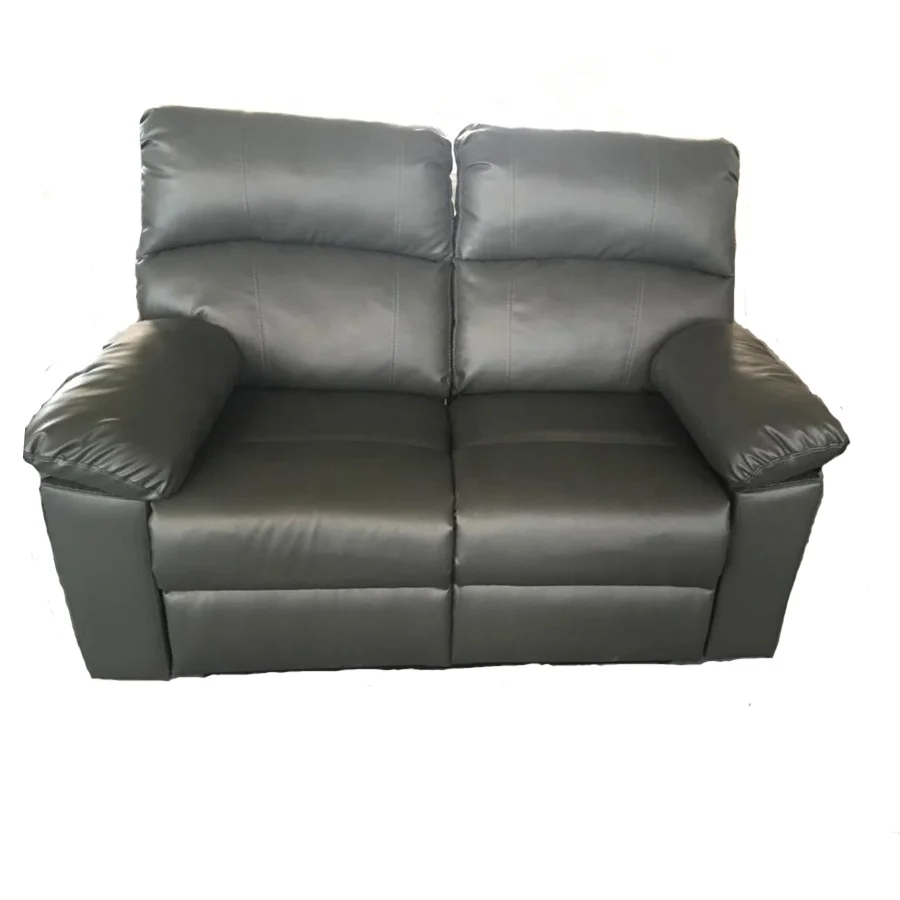 Grey Air Leather Sofa,Three Seats Sofa Dark Grey Leather Sofa,Vietnam