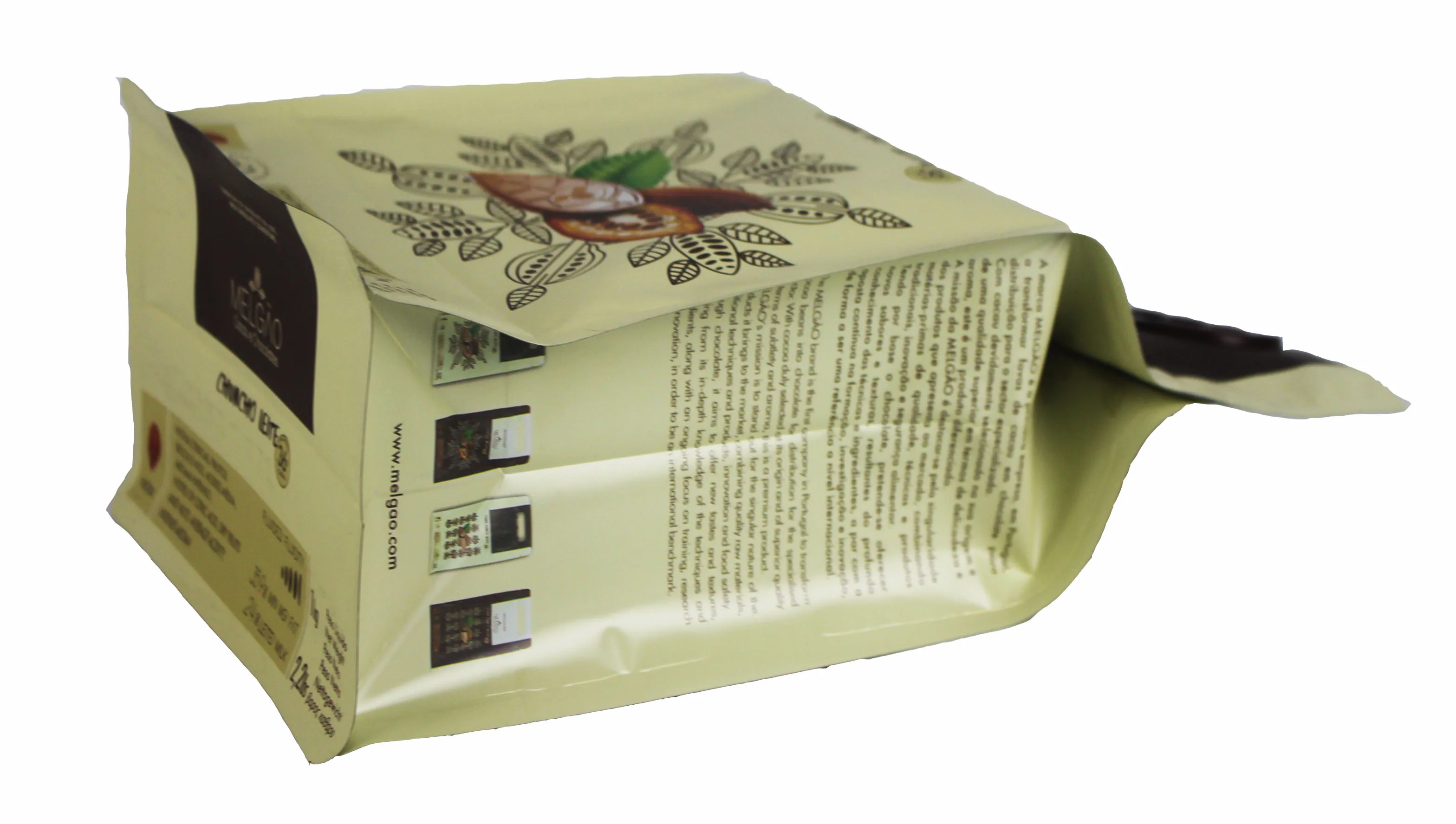 聚酯薄膜塑料咖啡豆包装袋铝箔站起来袋块平底黑糖真空包装袋