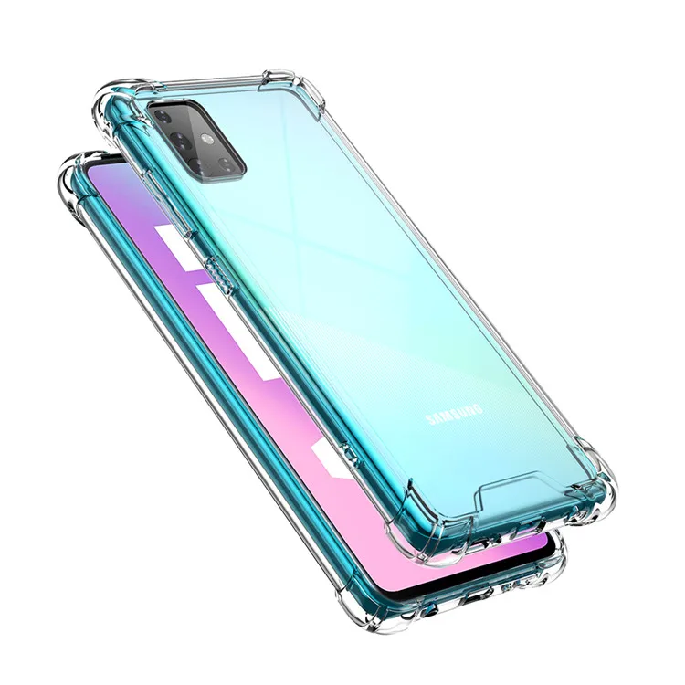 

Transparent Shockproof Phone Case Soft TPU Phone Case for Samsung Galaxy A71 A51