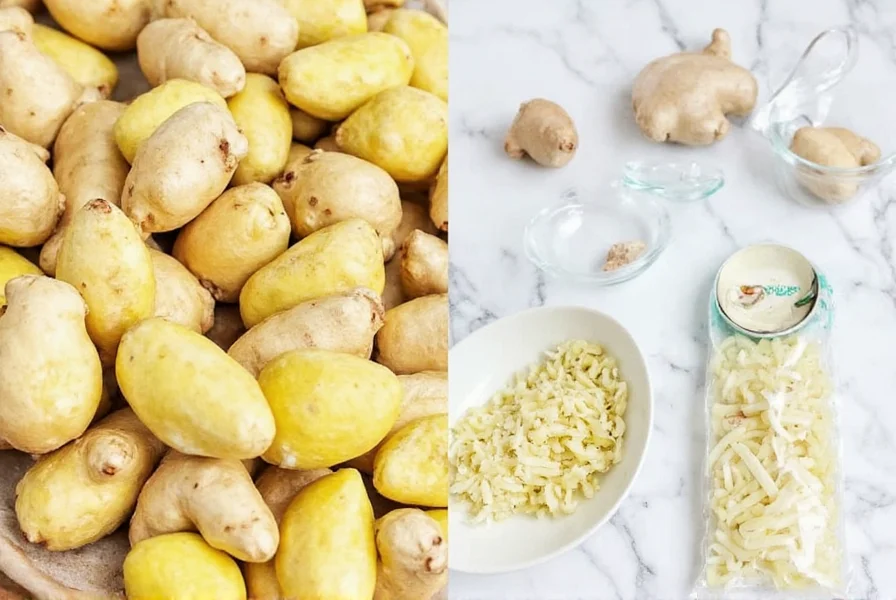 Different ginger storage methods comparison
