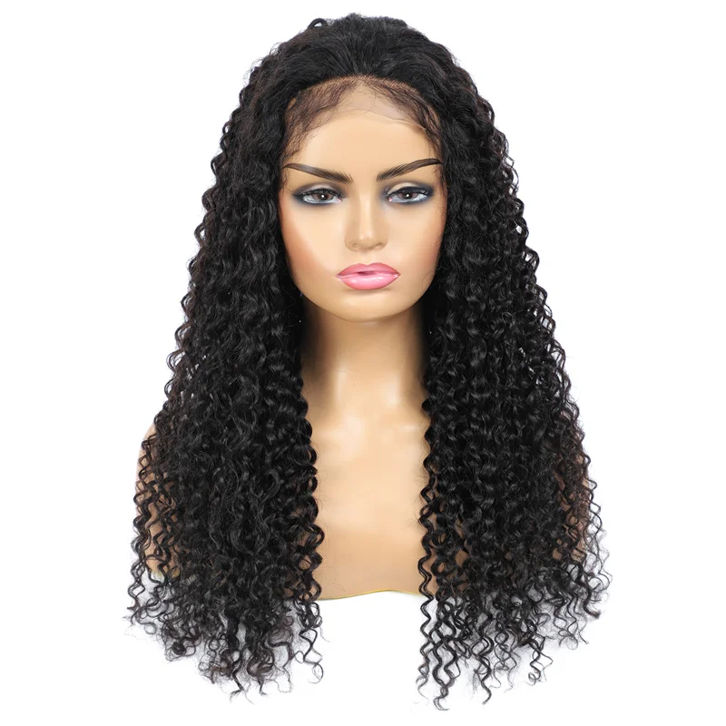 

Brazilian kinky Curl Wig Lace Front Short Curly Human Hair Wigs Pre Plucked 4X4 Lace Wigs For Black Women