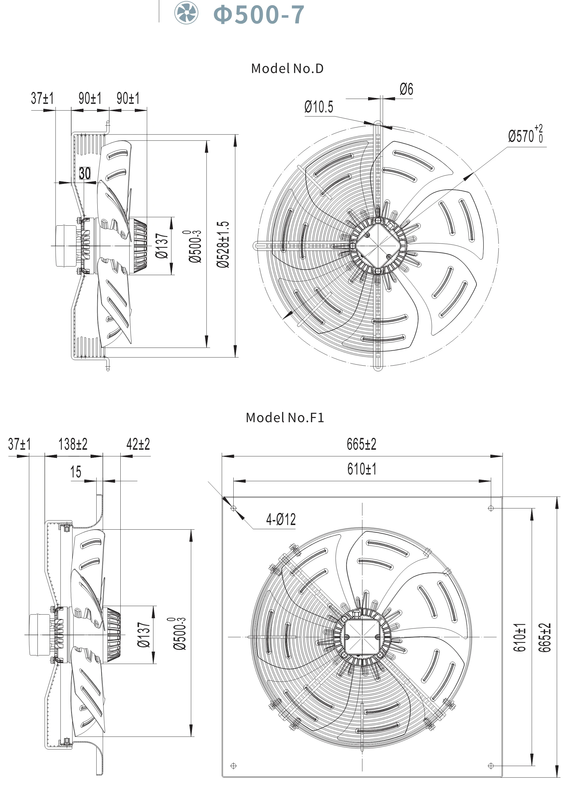 Condenser, 500mm, Axial, 4000cfm - detail 14