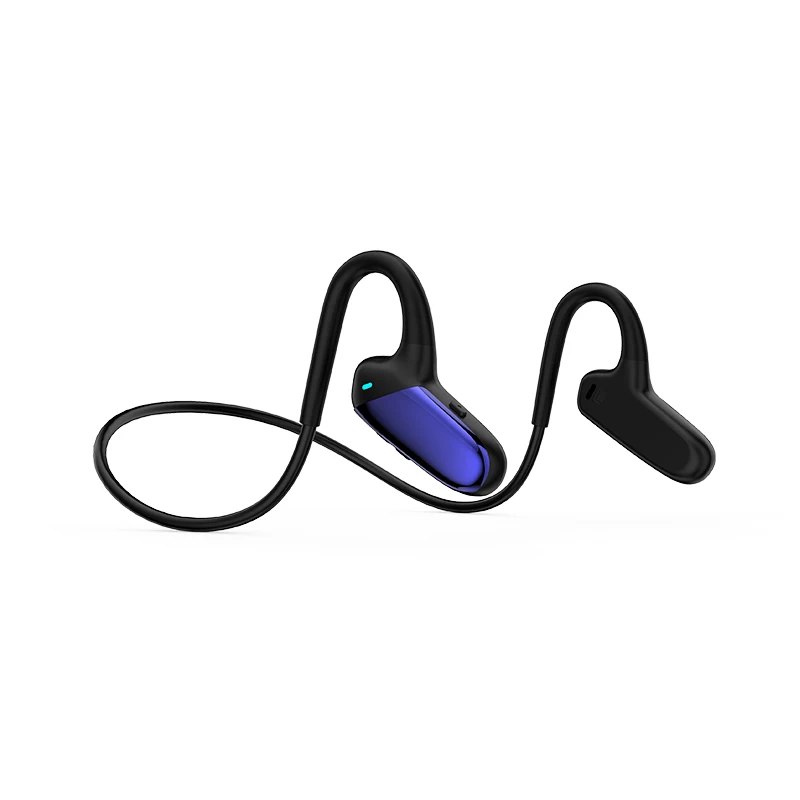 

F808 Bone Conduction Headphones HD Sound Headsets Wireless Earphone Headset Open-ear Sports Waterproof Headset with Mic, Black,blue