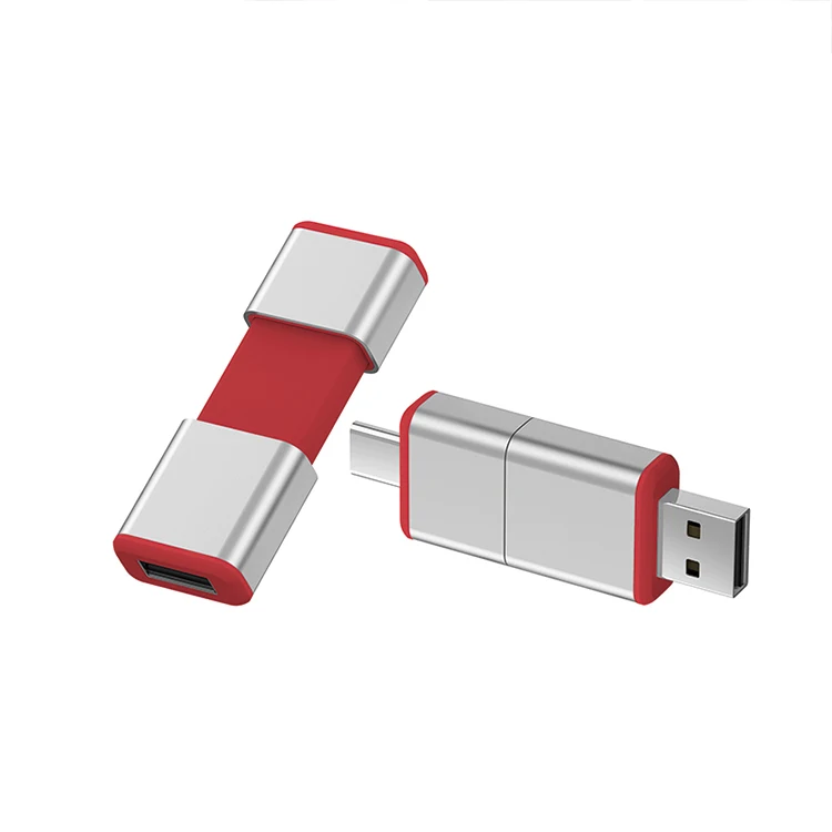 

2023 promotion 2 in 1 Type-c Metal USB C Flash Drive 2.0 3.0 U Disk Customized LOGO Memory Stick 8GB 32GB 64GB 128GB 256GB 1TB O