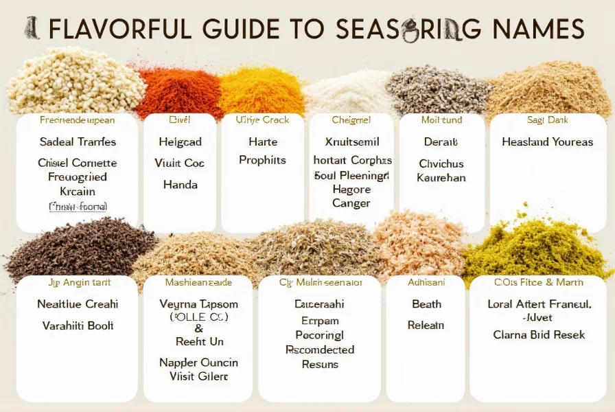 spice up your life a flavorful guide to seasoning names