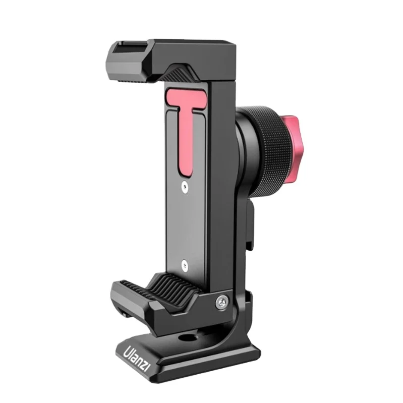 

Ulanzi ST-27 Metal Phone Holder With Cold Shoe Arca 360 Rotatable Phone Mount Clamp Compatible with iPhone Android Smartphone