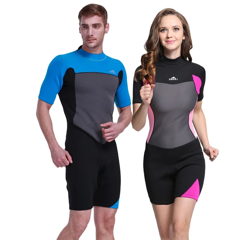 

SBART 2mm Neoprene Snorkeling Diving Surfing Wetsuit Cold Proof Short Sleeve Swimming Diving Surfing Wetsuit for Women