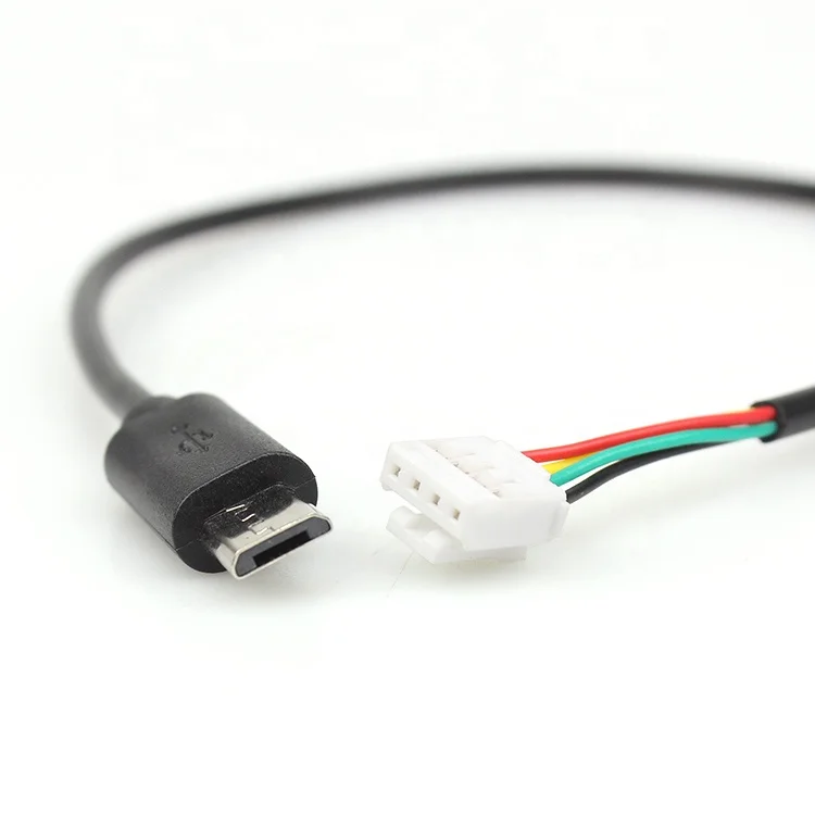 

customized oem micro usb male cable micro b data to xh 4pin header 2.54