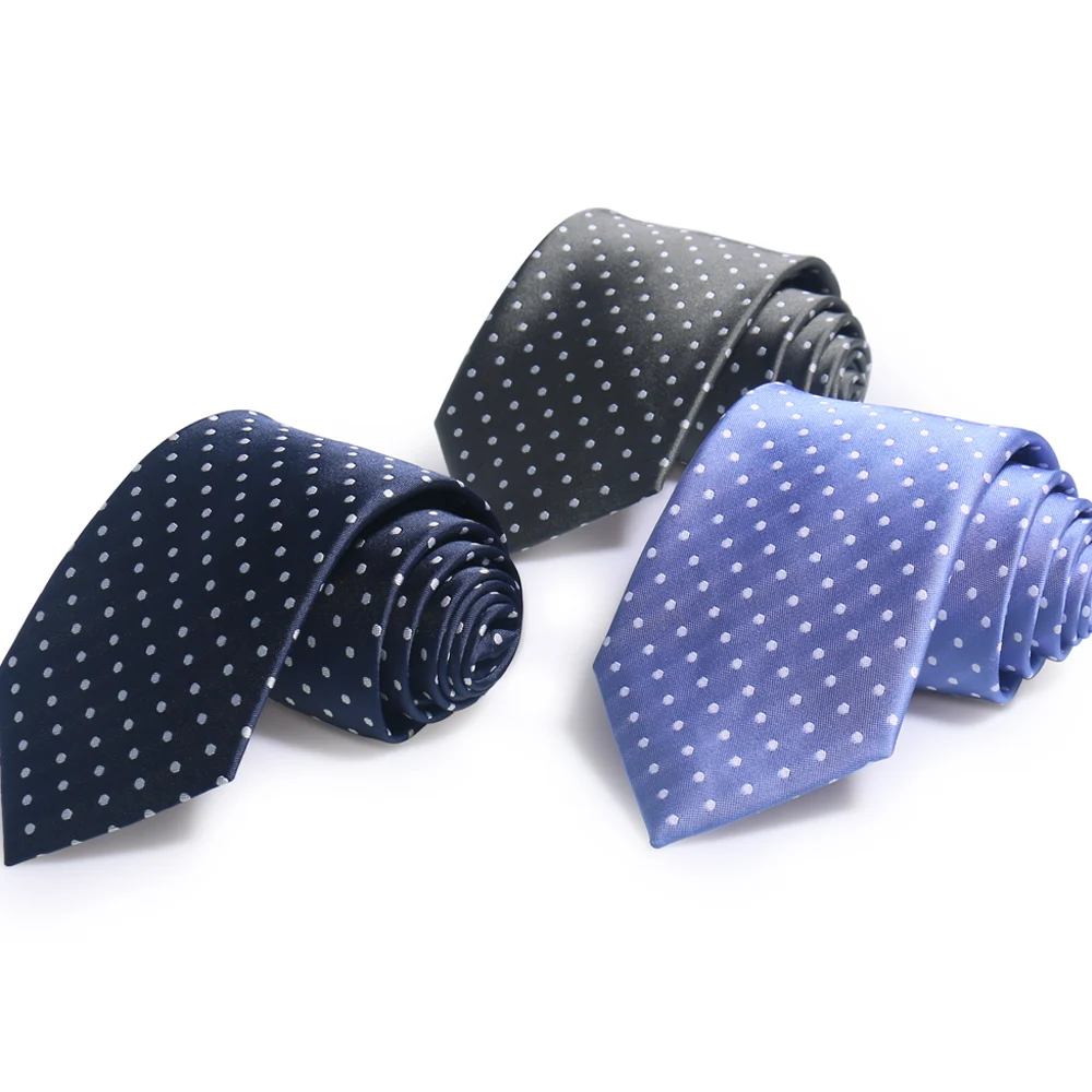 Shengzhou Men's Jacquard Silk Ties Budget-Friendly Polyester for Business Wedding Party