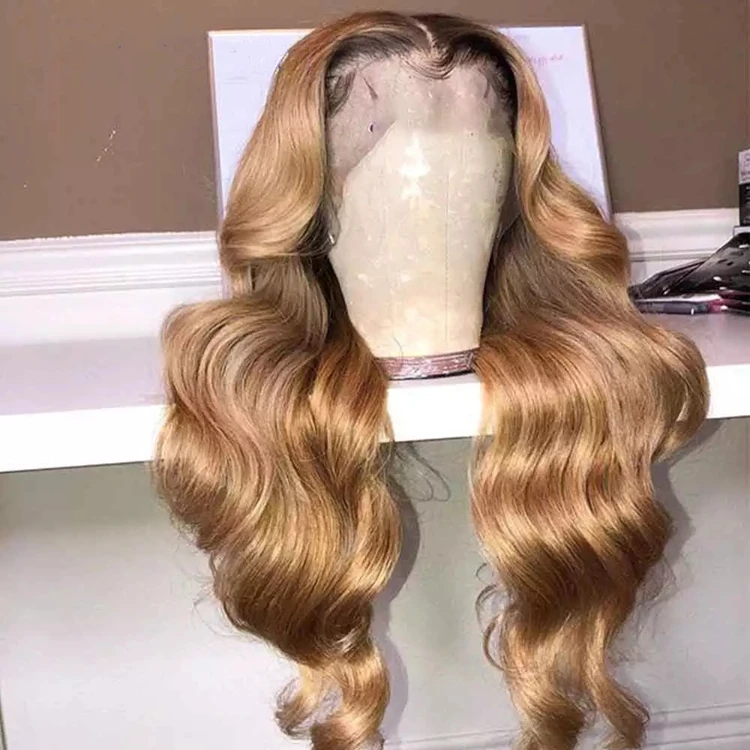 

Loose Wave Honey Blonde Human Hair Wigs Brazilian 13x4 Lace Front Remy Hair Wigs
