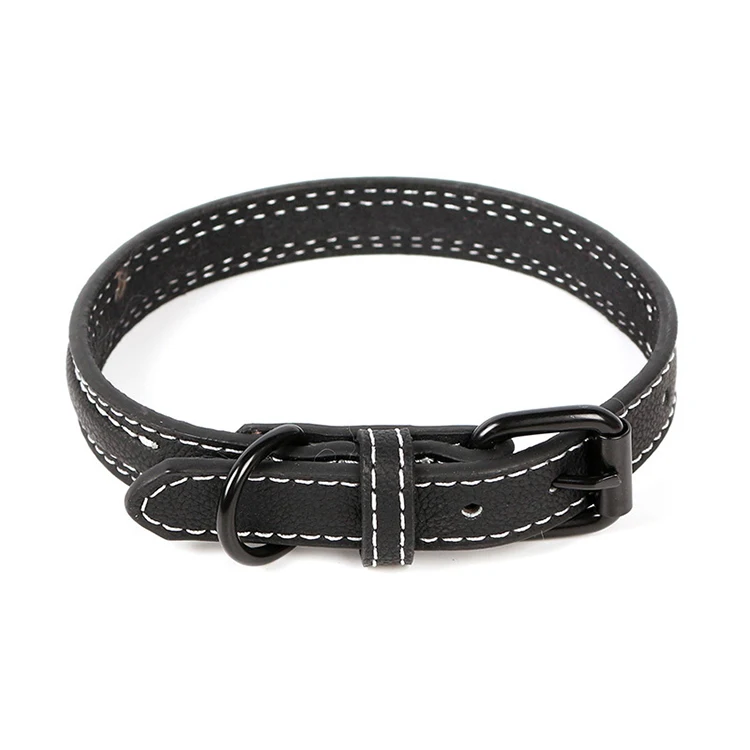 

Fashion Braided Leather Dog Collars Pet Cat Dog Collar Metal Buckle