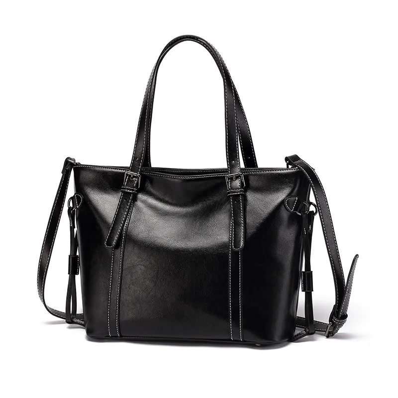 

Big Capacity Female hobo bags China factory zip tote bag high quality PU leather women office handbag