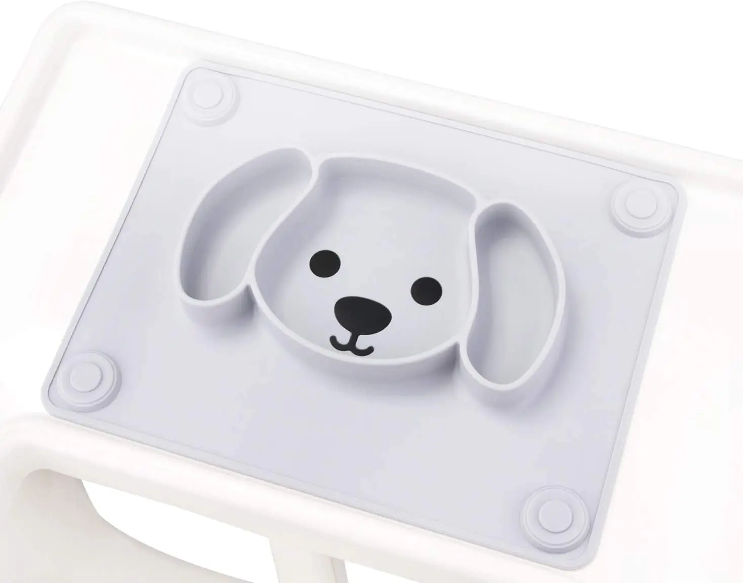 

Wholesale Anti Slip Strong Suction Cup Kids Feeding Mat Silicone Dish Plate With Silicone Baby Placemat For All Types