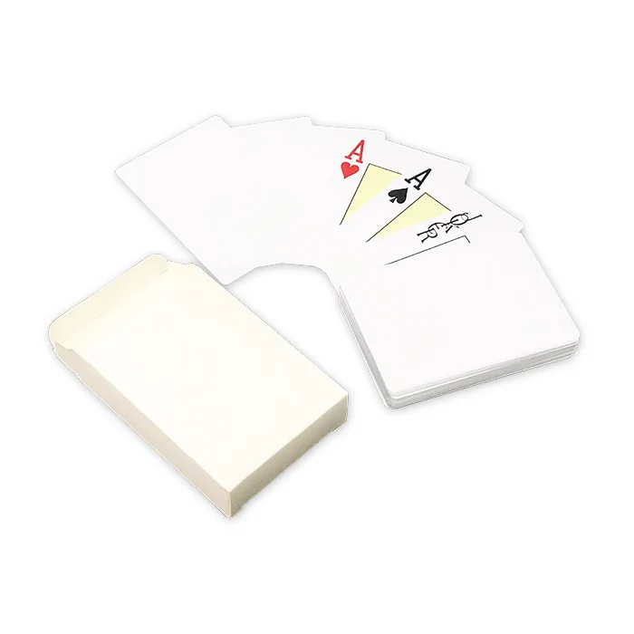 

Custom PVC Waterproof Printing Plastic Sublimation Blank Playing Cards, 4 color printing/pantone