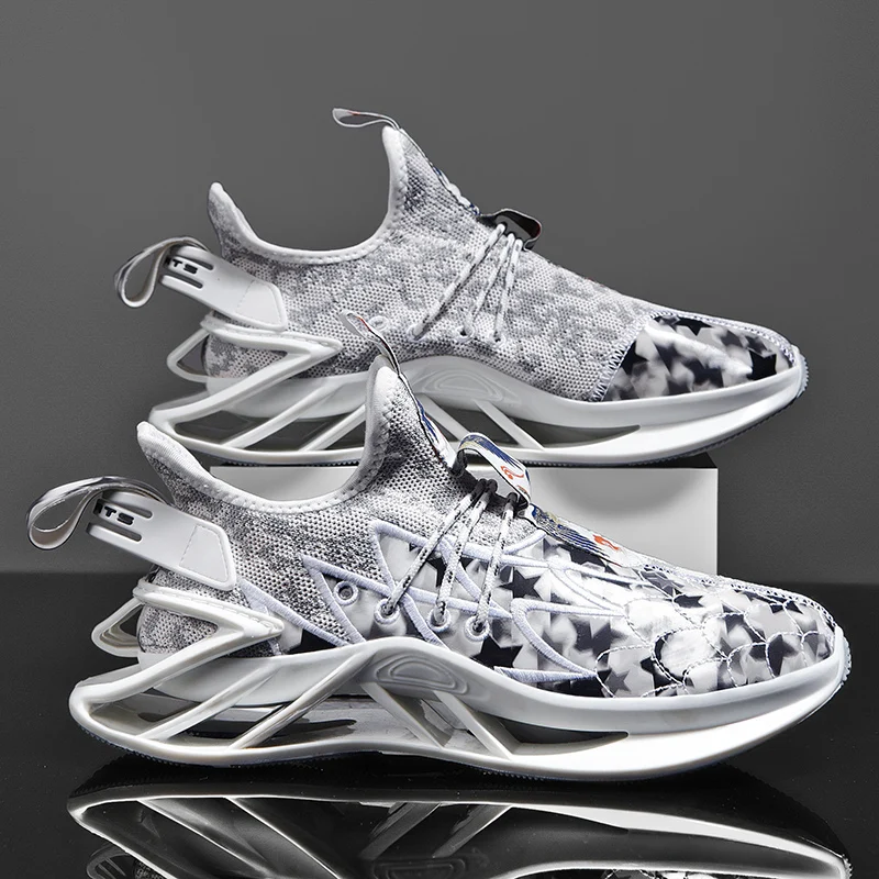 

Customized High Quality Fashion Casual Sports Shoes Wear Resistant Basketball Sneakers, White,black