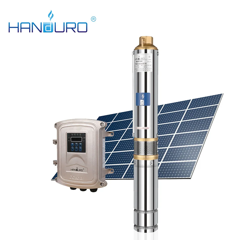 

2021taizhou submersible 3inch dc 2hp solar electric water pump system manufacturer